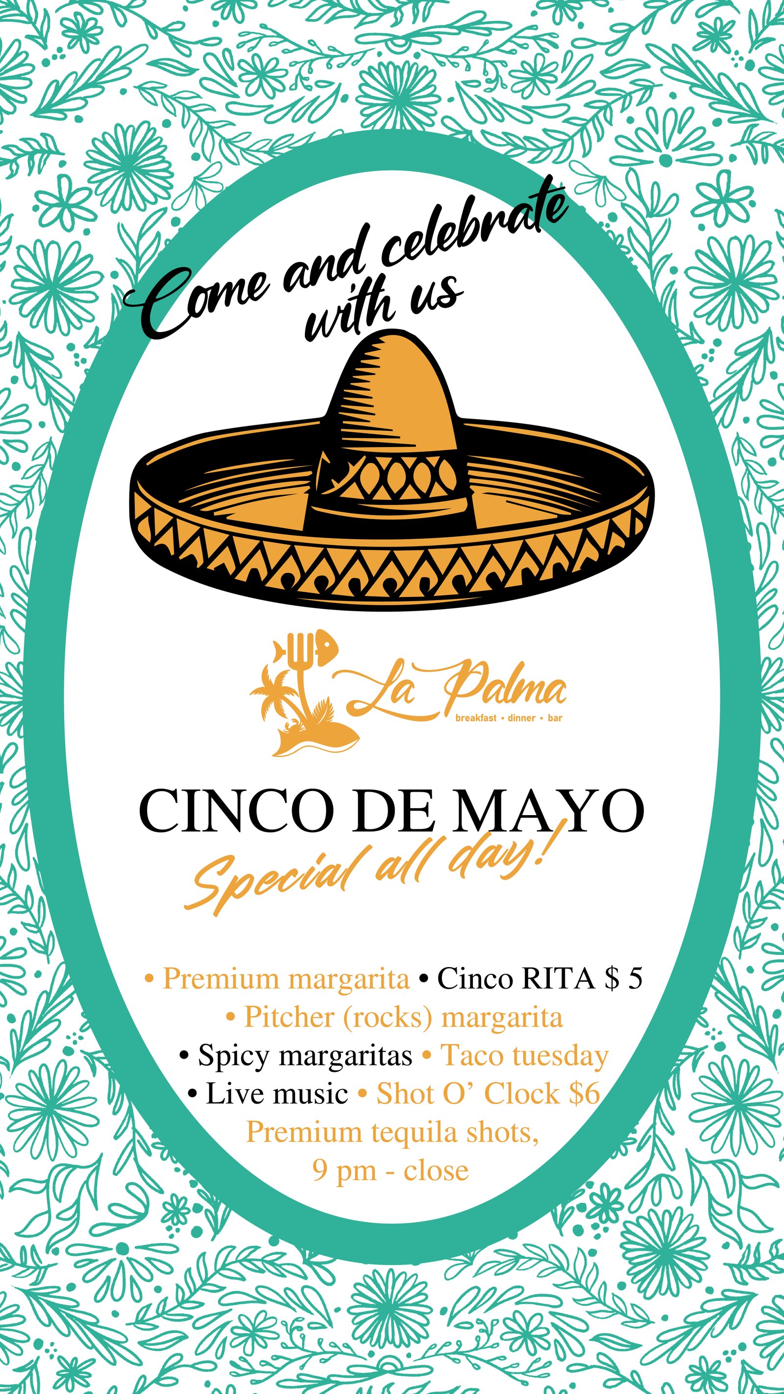 Cinco de Mayo — Special all day